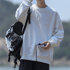新款大斜纹卫衣钢印落肩宽松CITYBOY风VE2011-P42，男装卫衣，星座717