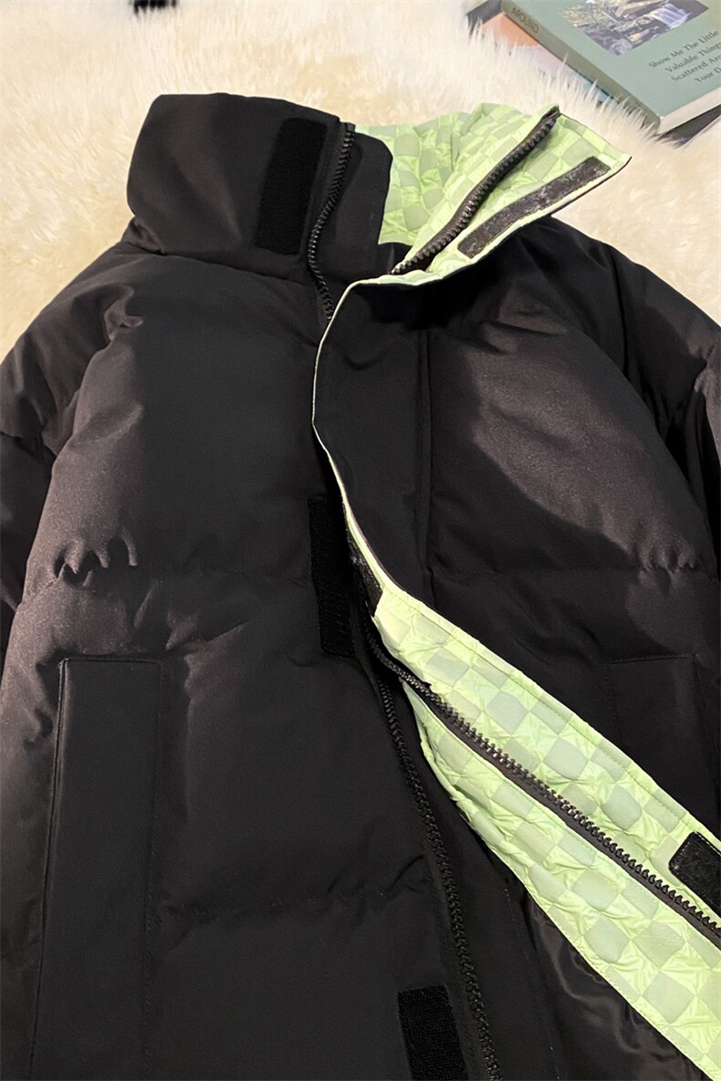 港风毛毯冬季新款立领棉服中性情侣风潮牌百搭棉衣外套666-P85,男装棉衣,星座717