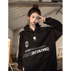EE090-P65卫衣男女情侣薄款2024潮宽松拉链开衫外套连帽韩版上衣，女装短外套，星座911-3