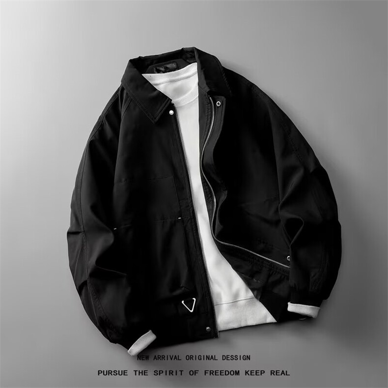 得物品质秋款男行政夹克衫三角形铁架宽松休闲外套JT009P60,男装夹克,星座1013-1