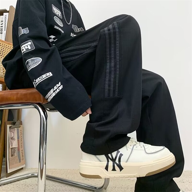 初夏侧条纹休闲长裤K882p36,男装休闲裤,星座1013
