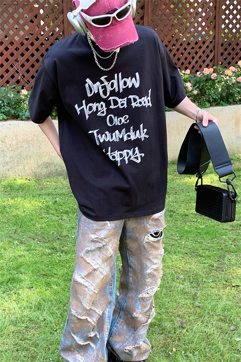 特P35无差价新款夏季新款百搭潮流短袖T恤280g-UT10171港风,男装T恤,电商A003