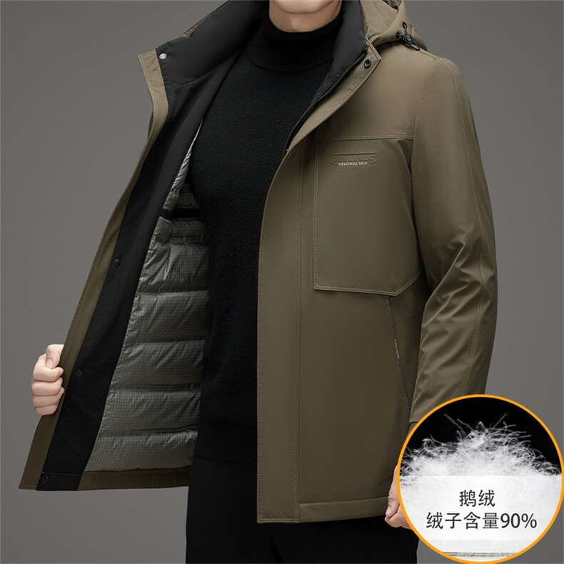 男士冬季时尚商务休闲保暖鹅绒羽绒服男冬季外套QS3838-P285,男装羽绒服,星座1105-3