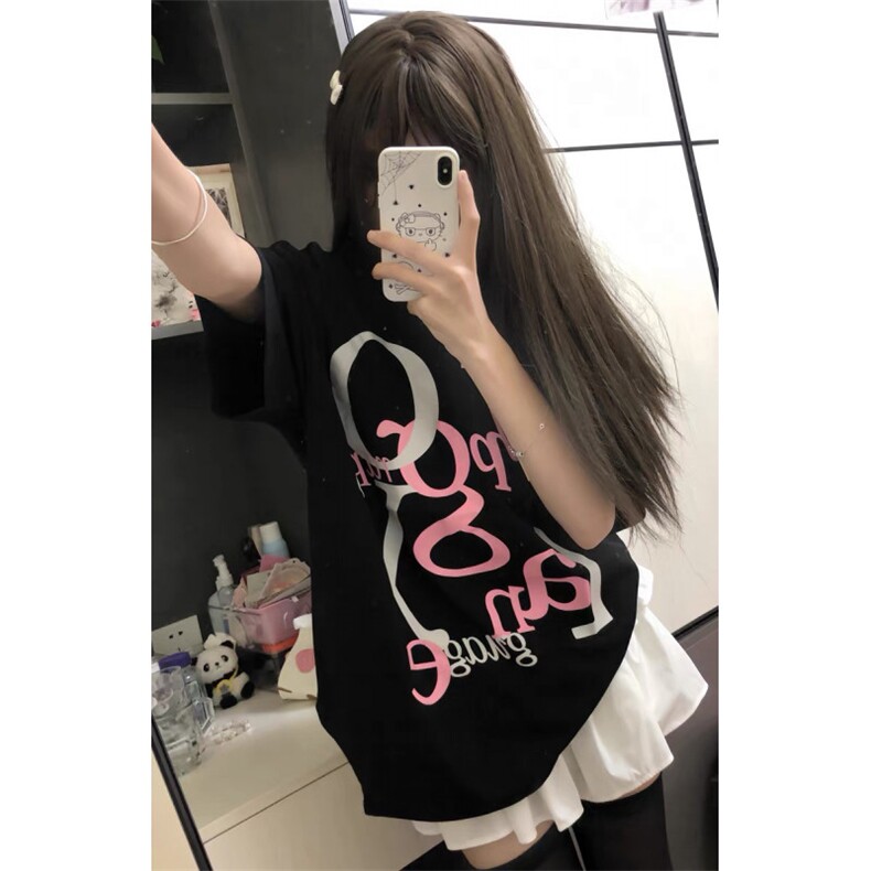 T0607-P25个性小众印花纯棉T恤情侣款男女百搭短袖,男装T恤,星座617A-2