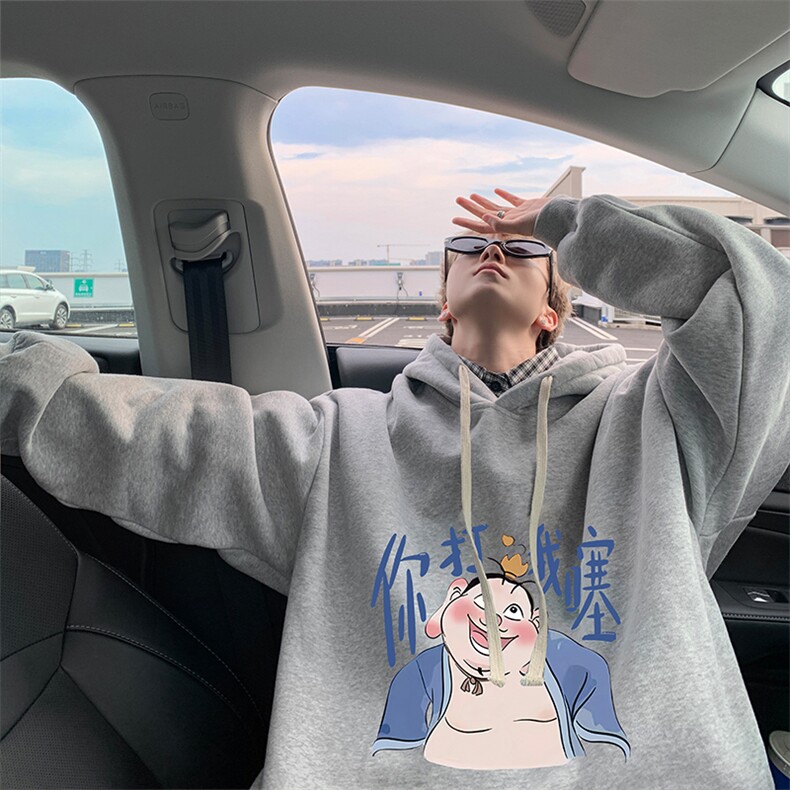 连帽卫衣男大码胖子帽衫大号运动服WY2437-P35,男装卫衣,电商A040