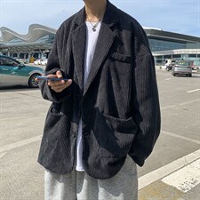 2022港风宽松休闲新款秋冬男装潮流西装外套痞帅小西服DM168-P70，男装西服套装，电商D321-1