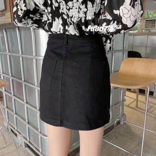 2021秋装夏款拉链牛仔裙裤，其它，8+9