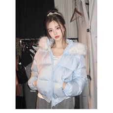 1506-1/G78240/P89女小个子羽绒棉服冬大毛领法式显瘦休闲款，男装棉衣，星座1506A