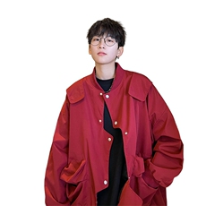 错位门禁飞行员夹克男外套男棒球衣服XH26-P70，男装夹克，电商B367