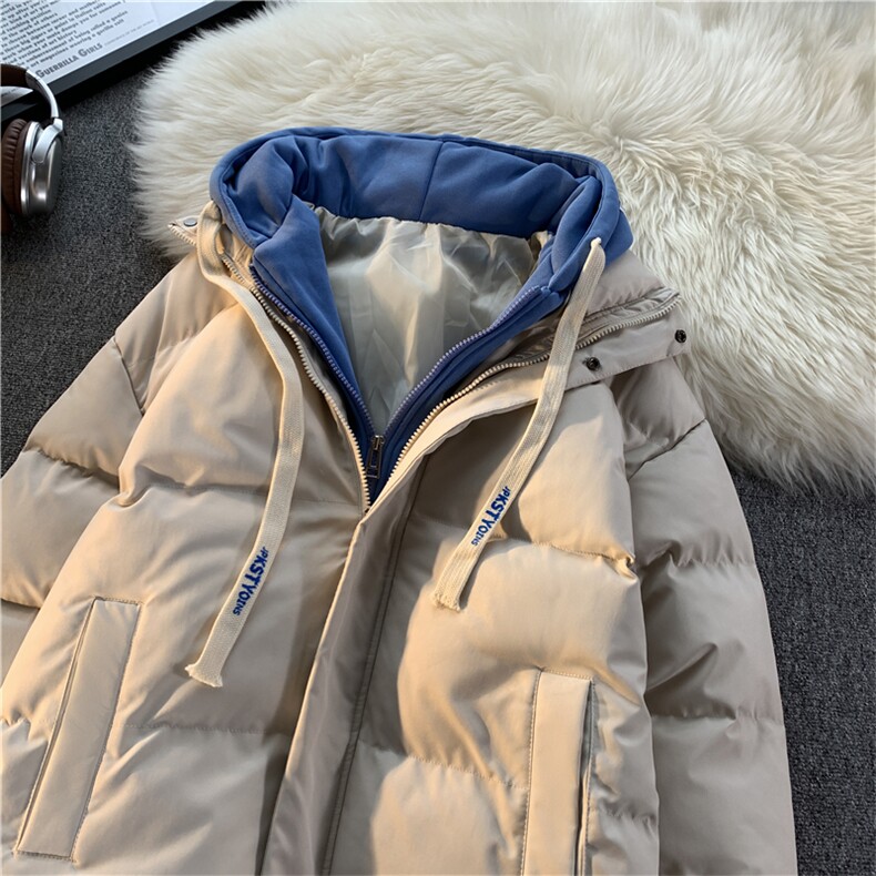 港风2026新品冬季宽松假两件情侣装棉服棉衣加厚外套M062-P70,男装棉衣,星座717