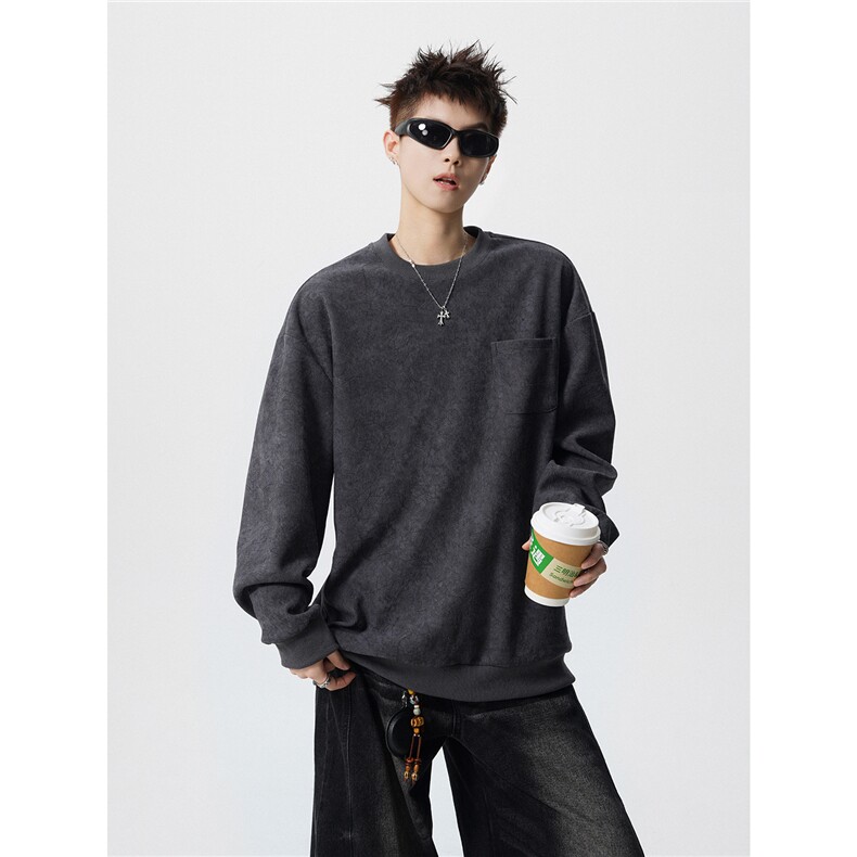 TWY26特38控68polo圆领情侣卫衣宽松外套男100聚酯,女装短外套,电商B370