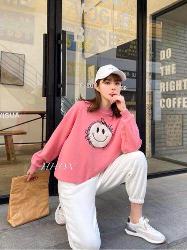 【现货】春季新款韩版休闲时尚卫衣，女装卫衣/绒衫，红火丹妮