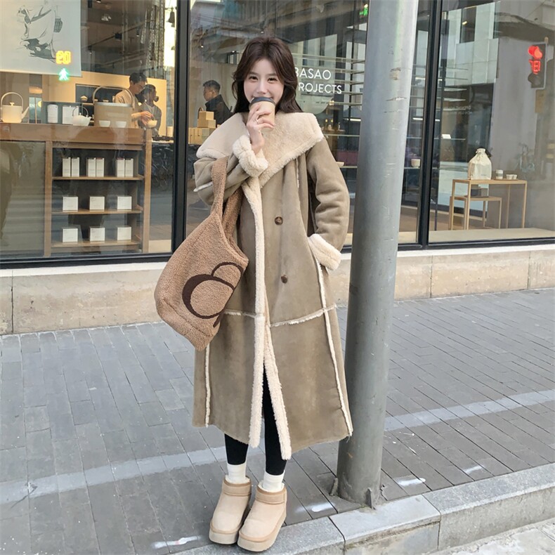 现货皮毛一体长款2C092-986-P220-K318,女装皮衣,2C092