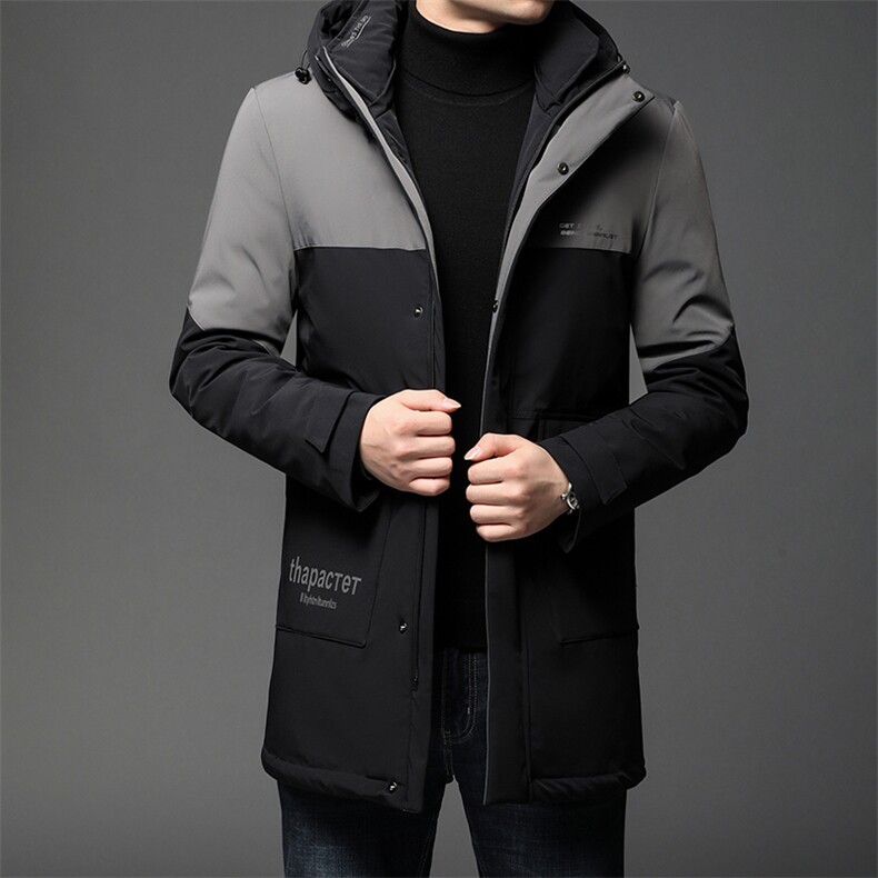 秋冬季羽绒服男冬季保暖休闲外套中年爸爸男羽绒服HPN68803-P320图片