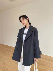 一手长韩版时尚风衣，女装风衣，露彩