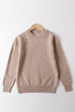 儿童针织衫秋冬款女童打底衫男童圆领针织衫宝宝套头毛衣，童装毛衣，亚东羊绒制品