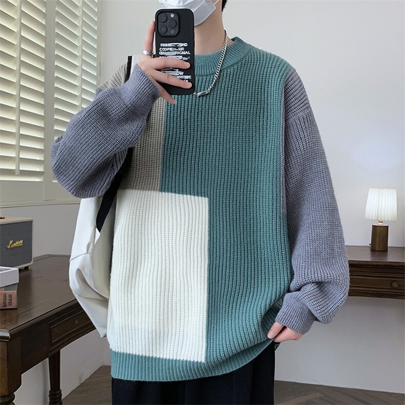 【新品】2025秋冬男士时尚休闲百搭针织毛衣潮流-M5109-P45,男装针织衫/毛衣,星座1105-1