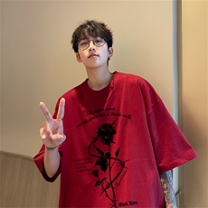 220g纯棉美式夏季短袖t恤男DT420-特批19，男装T恤，电商B370