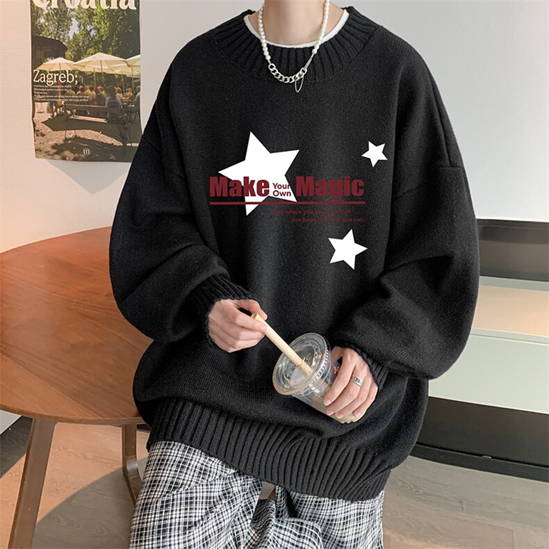半高领毛衣男大码胖子针织衫毛线衣M18379-P45加绒款-P65,男装针织衫/毛衣,电商A040