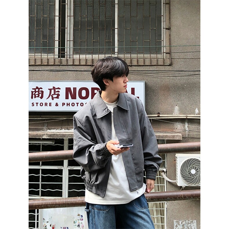 特P88无差价新款百搭拉链春秋时尚夹克外套-HJ5702 港风街头图片