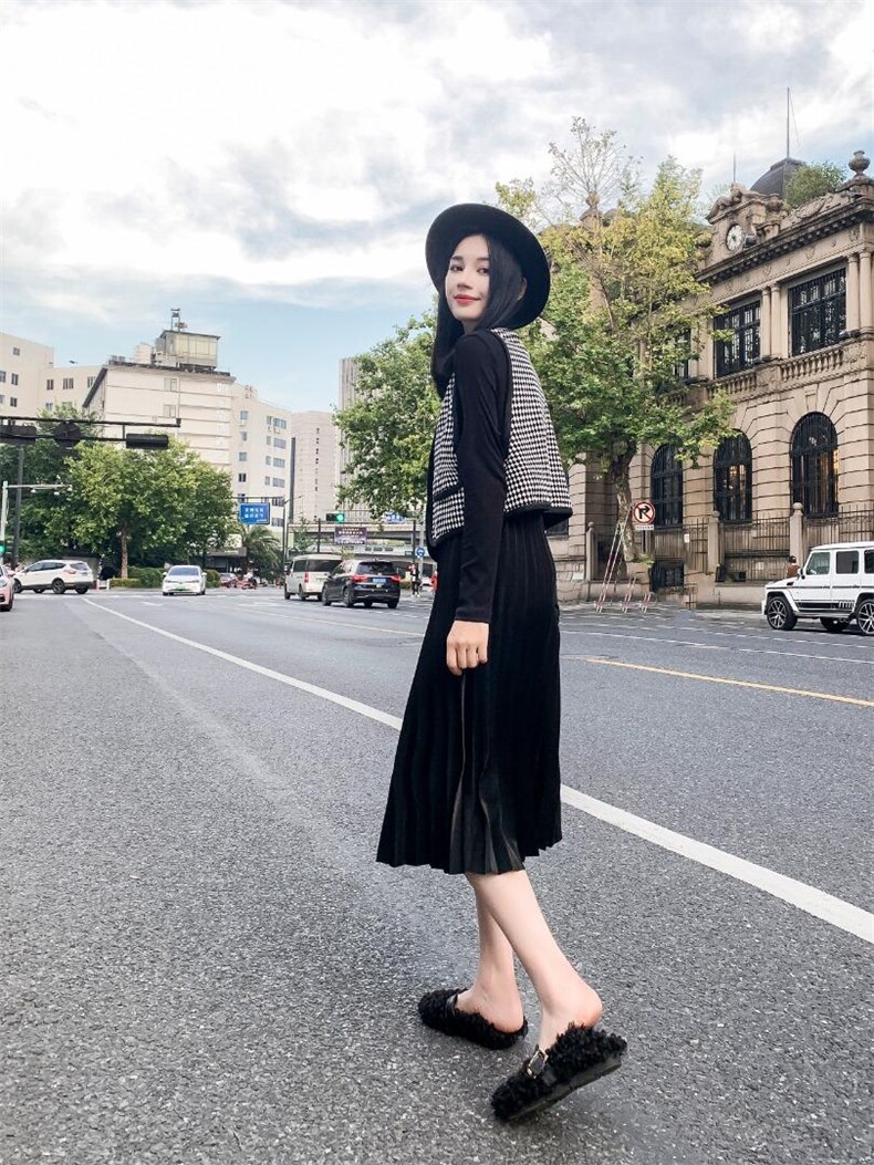 两件套连衣裙，女装连衣裙，倾爽