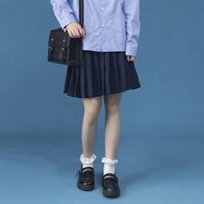C316 Q009 P48 秋装JK制服百褶裙半身裙学院风班服藏青色裙女图片