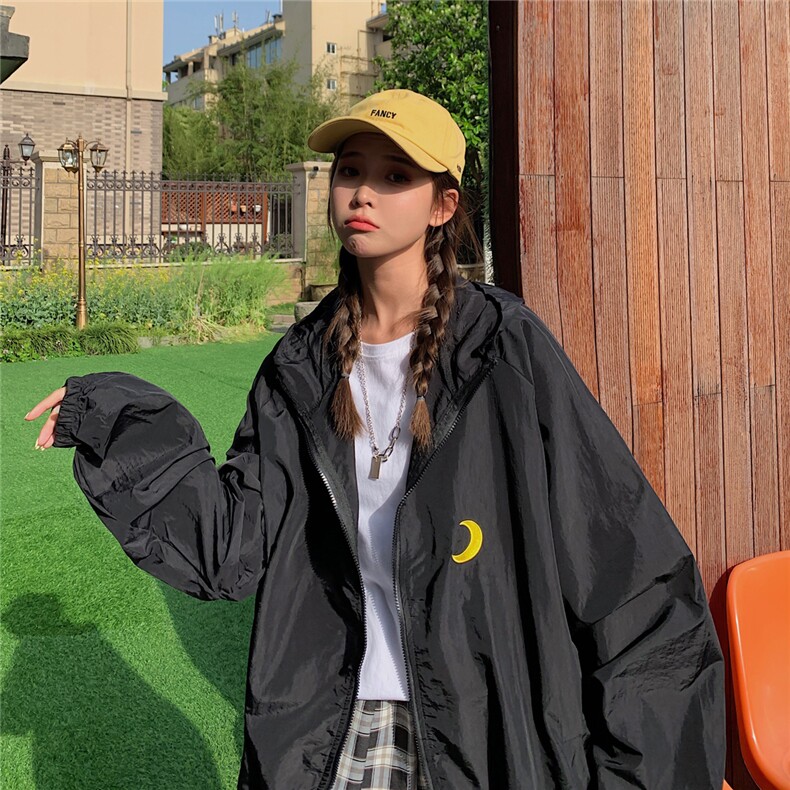 中性女模刺绣防晒衣服圈圈夏季超薄连帽夹克外套JK15-特P35,男装防晒衣,星座216(原A116)