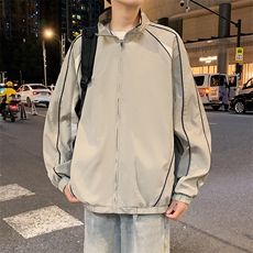 2025新款现货小米格撞色夹克男立领上衣外套DSA157B-J1572-P75，男装夹克，电商A157B