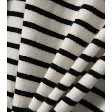 法式复古条纹35%羊绒针织衫宽松半开圆领打底慵懒风毛衣，女装羊绒衫，以美红杉羊绒