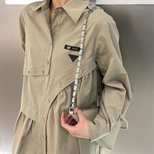 JY设计师款风衣式连衣裙，女装风衣，JY.OUBEN