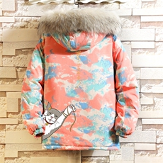 MC49013-P135日系潮衣男大码派克服男工装服外套袄砖墙，男装棉衣，电商A040A