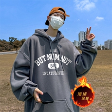 500克重磅秋冬美式加绒加厚卫衣外套DL1611常规特P35加绒特40，男装卫衣，电商A486