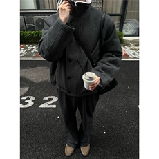 网图2025秋冬棉衣简约慵懒夹克原宿羊羔绒棉服A025-JY1267-P83，男装夹克，电商A025