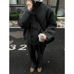网图2025秋冬棉衣简约慵懒夹克原宿羊羔绒棉服 A025-JY1267-P83图片