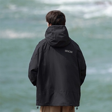 冬新美式防水拉链滑雪服男大码加绒加厚中性风夹克外套M19-P180，男装棉衣，电商A001-1