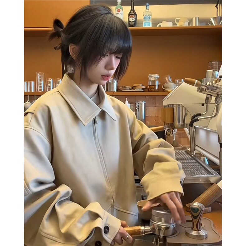小麂皮绒超柔软 夹棉棉衣外套 老钱风 D328-JP01-P128图片