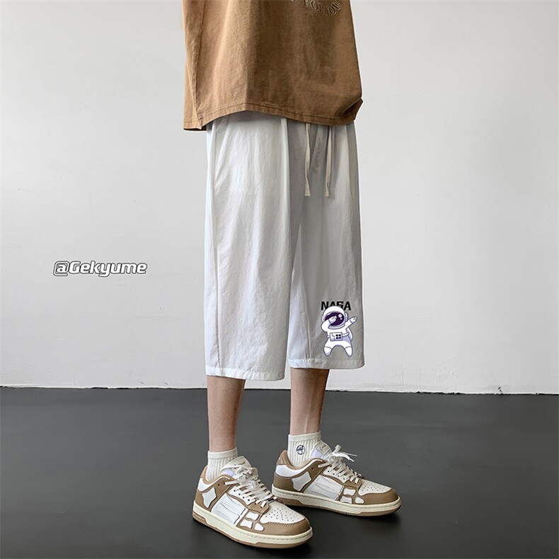 冰丝七分裤男大码速干短裤男五分裤 QK72225-P25图片