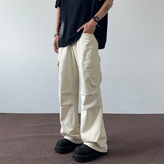 04美式高街多口袋工装裤简约百搭休闲裤男女XZ211-1-K2427-P65，男装工装外套，星座211-1