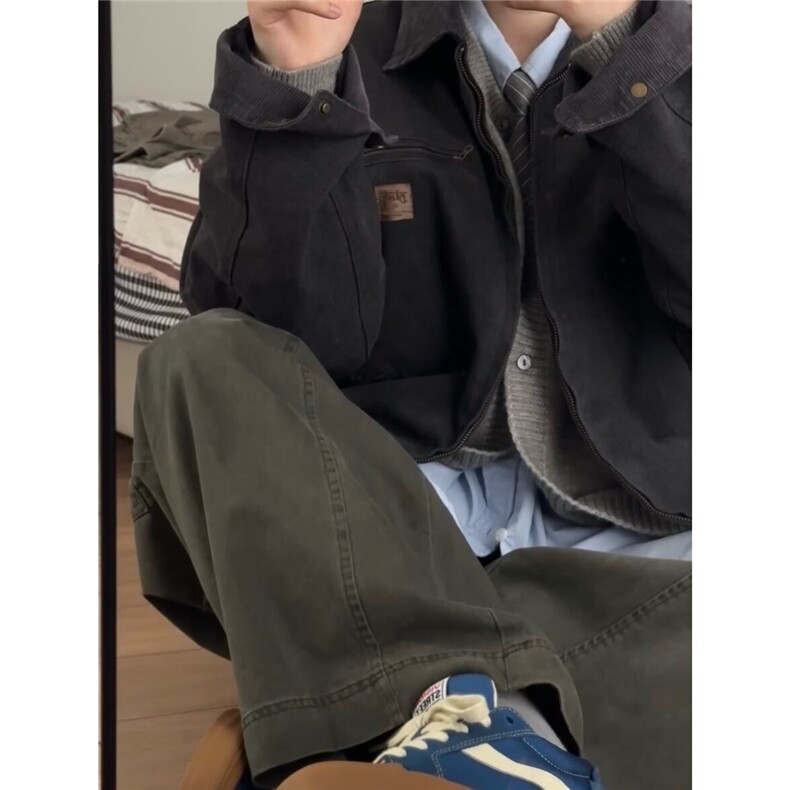 【有货】DY188-特P75潮牌外套男2025新款复古情侣宽松高级感夹克,男装夹克,星座603-2