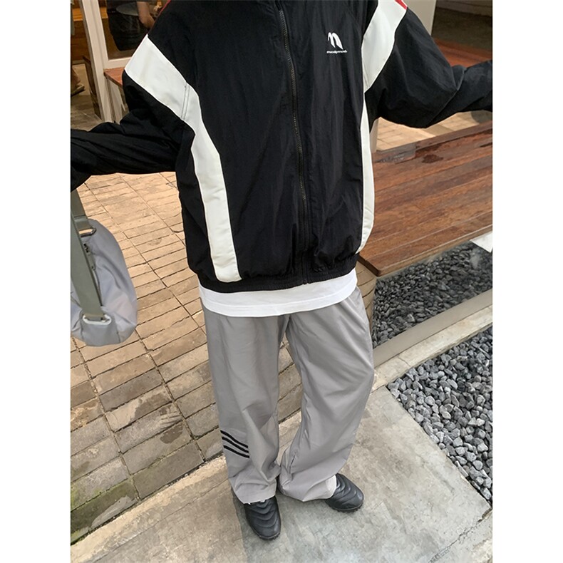 B221 美式ins街头hiphop休闲情侣宽松运动裤子 LK23117-P60 控78图片