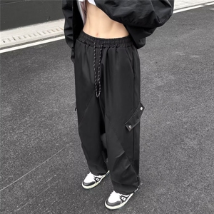 美式裤子潮牌户外机能冲锋裤高街宽松直筒阔腿休闲长裤K4995-P34图片