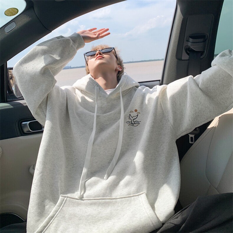 秋冬休闲大码连帽卫衣男宽松，男装卫衣，电商B316