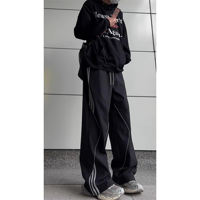 加绒加厚冬男女休闲裤字母印花条纹保暖滑雪登山冲锋裤h0521P45,男装棉衣,星座1013-1