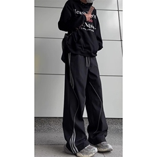 加绒加厚冬男女休闲裤字母印花条纹保暖滑雪登山冲锋裤h0521P45，男装棉衣，星座1013-1