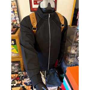 高品质春装新款老钱风美式高街解构立领棒球服飞行夹克潮休闲外套图片