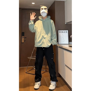 户外防晒衣防紫外线超轻薄冰丝情侣款连帽防晒服25XJ55238特批图片