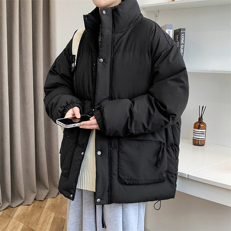 冬上新加棉加厚棉服港风简约立领棉衣外套男女8349-P115控价158,男装棉衣,电商A441-1