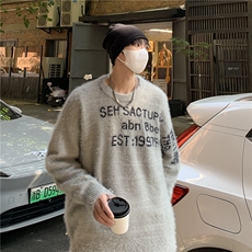 B390P50秋冬男装毛衣时尚休闲宽松打底衫鹿毛绒，男装针织衫/毛衣，星座512-6