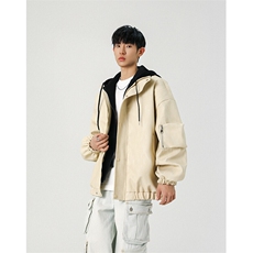 春季皮衣美式潮牌青少年百搭夹克情侣春装外套XZ102B-1-JK2562P95，男装皮衣，星座102B-1