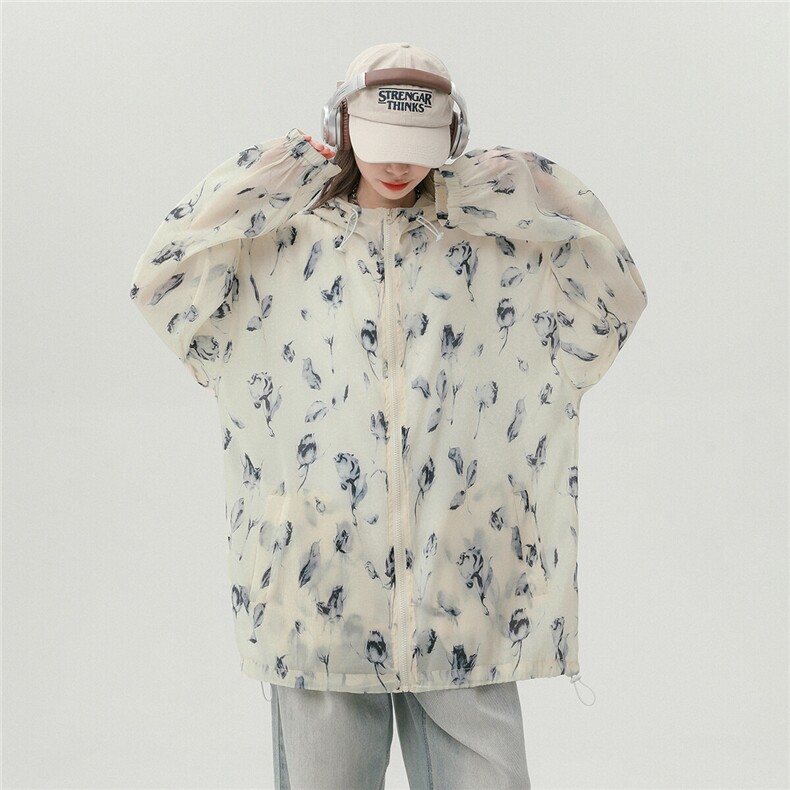 新款潮流中性风男女防晒青春休闲外套,女装大码女装,星座201-2